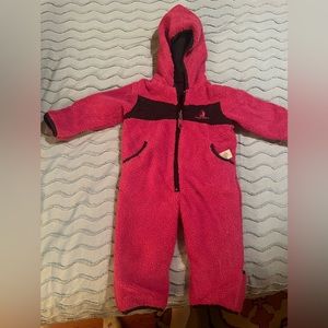 Reversible suit for baby.